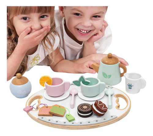 Juego De Té De Madera, Juego De Té Juguete - Juguetes Madera