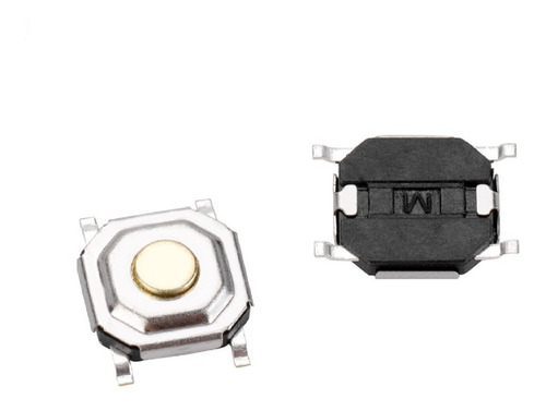 Pack X 5 Pulsador Tact Switch Momentáneo 4x4x1,5mm