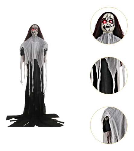 Esqueleto Fantasma Decoración De Halloween Casa Negro