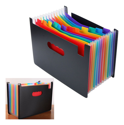 Carpeta De Archivos Accordian Con 24 Compartimentos, Tamaño