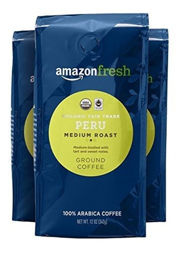 Amazonfresh Feria Orgánica Comercio Perú Café Molido, Medio 