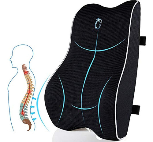 Almohada De Apoyo Lumbar Para Silla De Oficina, Cojín De Res