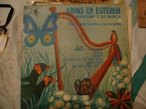 Vinilo Romualdo Correa Arpa En Estereo Paraguay S Musica F1