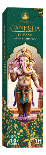 Kit Incenso Vila Zen 3 Aromas Deuses Shiva Ganesha Hanuman Fragrância Kit Com 3 Aromas