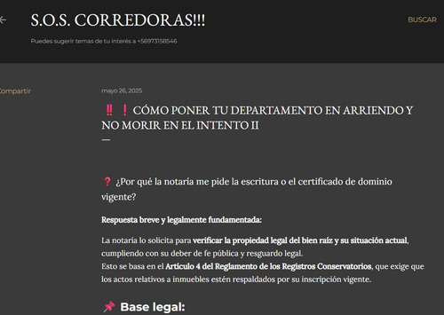 Sos Corredora Servicio De Consultas Gratuita Y Asesoria