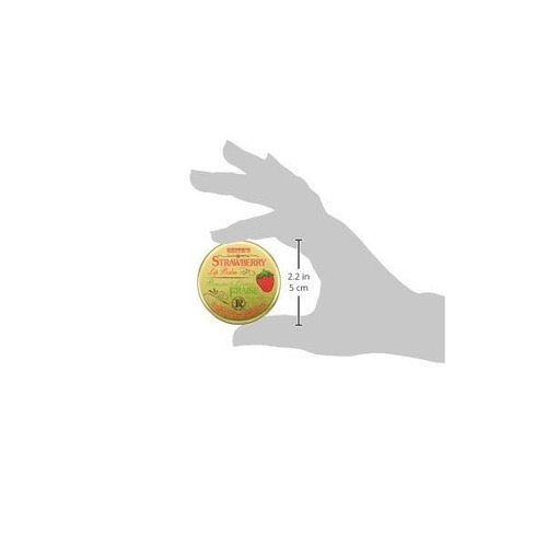 Rosebud, Strawberry Lip Balm De Estaño, 0,8 Onza