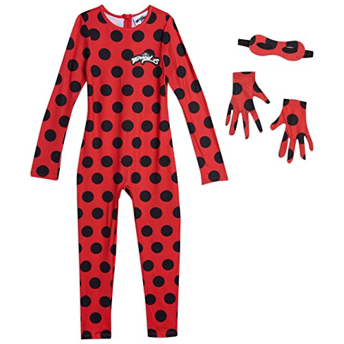 Conjunto De Disfraz De Ladybug Niñas Enterizo, Guantes...