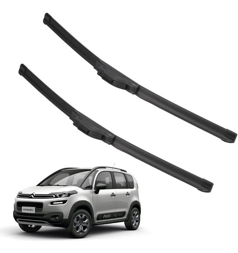 Kit 2 Escobillas Delanteras Flex Goma Citroen C3 Aircross