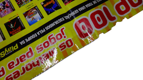 Pôster Top 100 Melhores Jogos Ps1 41x55cm Play 1 Com Durex (Usado)