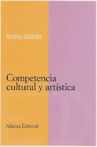 Libro Competencia Cultural Y Artistica De Andrea Giráldez