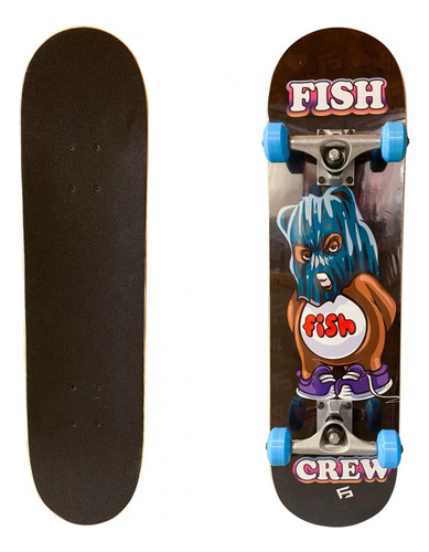 Patineta Fish Crew Brown Teddy