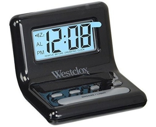 Westclox Nyl47538 Lcd Digital Reloj Despertador Digital Negr