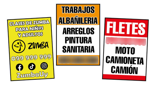 Cartel Columna Publicidad | Cartonplast 25x35cm