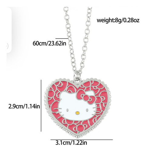 V Collar Hello Kitty Con Corazón