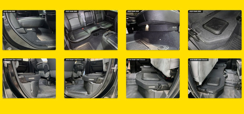 Par De Subwoofers Con Cajón Para Dodge RAM 1500 2500 3500 Quad Cab Crew Cab KICKER 51KRDL7T102 L7T Series 10 Pulgadas 2000 Watts Máximo 1000 Watts RMS 2 Ohms Color Negro