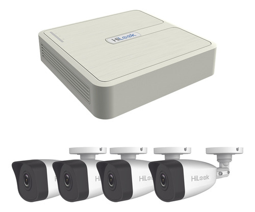 Imagen 1 de 1 de Kit Ip 4 Megapixel / Nvr De 4 Canales / 4 Cã¡maras Ip Bala