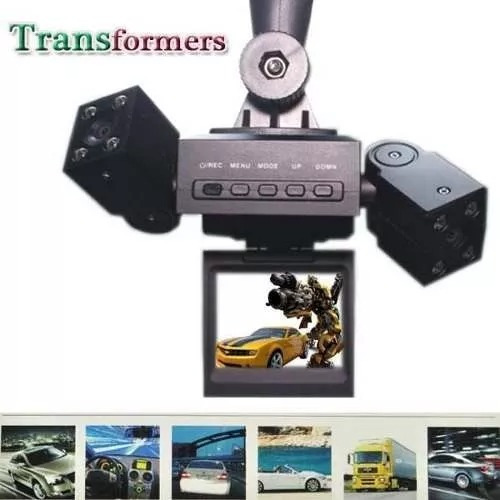 Camara Filmadora Para Vehiculos Doble Lente Transformer