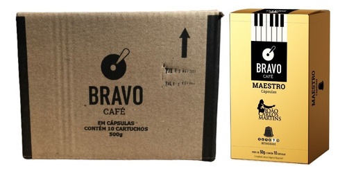 Bravo Café Maestro João Carlos - 100 Cápsulas Nespresso