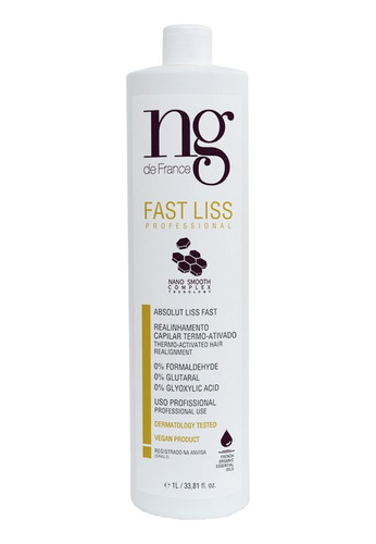 Fast Liss Redutor De Volume Ng De France 1000ml