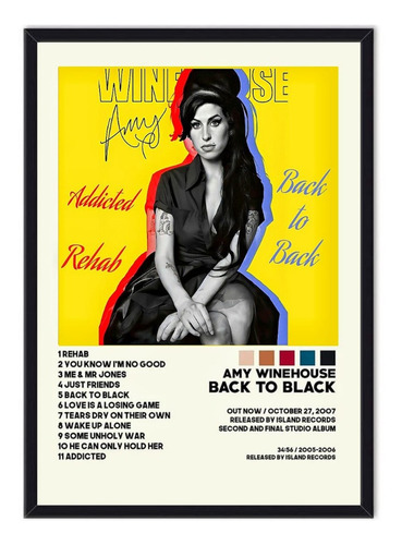 Cuadro Enmarcado - Póster Amy Winehouse 