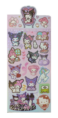 Set Stickers Hello Kitty Melody Kuromi Cinnamroll Pompompuri