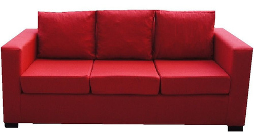 Sillon Sofa 3 Cuepos 2m Tap.cuero Ecologico Alta Calidad 
