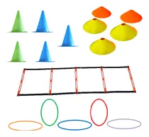 Comprar Kit Escalera Entrenamiento + Conos 17cm+ Conos Tortuga+ Aros
