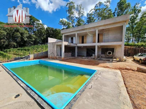 Linda Chácara Com 3 Dormitórios, Piscina, Jardim, Bairro Estruturado, À Venda, 1120 M² Por R$ 490.000 - Rural - Socorro/sp - Ch0914