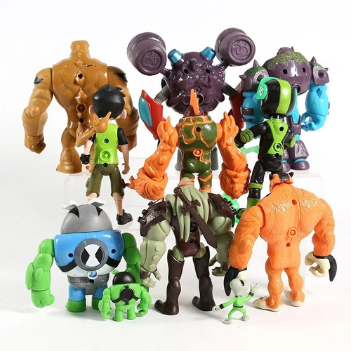 Boneco Ben 10 Rustbuggy Vilgax Raty Rocha Elétrica 11 Peças