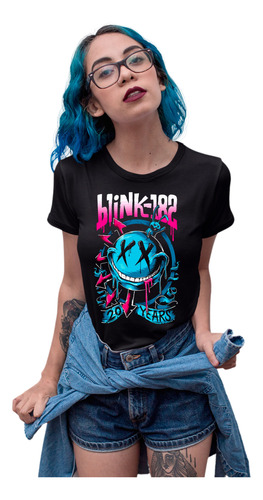 Playera De Rock Banda Blink 182 Cantante Ropa Moderna