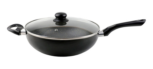 Sarten Wok Antiadherente Cuori W-black-28 28 Cm 4.9 Litros