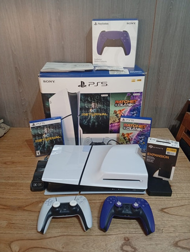 Playstation 5 Slim 1tb Ratchet Clank & Returnal Blanco (Usado)