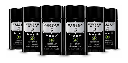 Herban Cowboy Desodorante, Atardecer (paquete De 6)