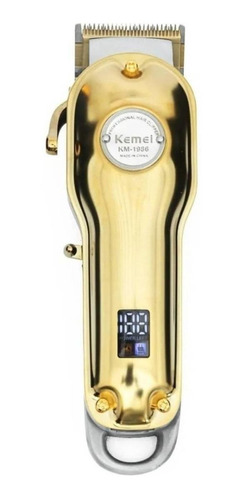 Cortadora De Pelo Kemei Km-1986 Dorada 100v/240v