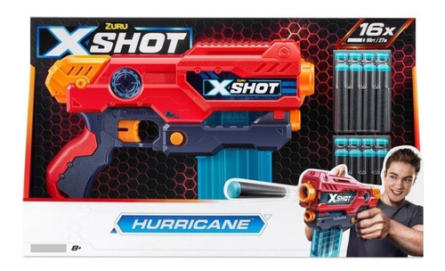 Pistola Lanza Dardos Con Cargador Zuru X-shot Hurricane  
