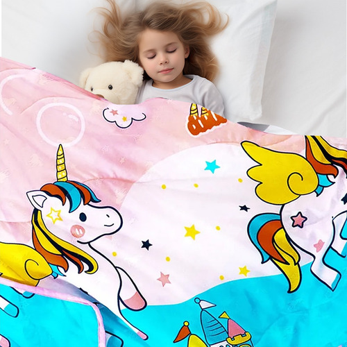 Edredón De Verano De Dibujos Animados Para Niños 110*140cm Unicornio Animal Print