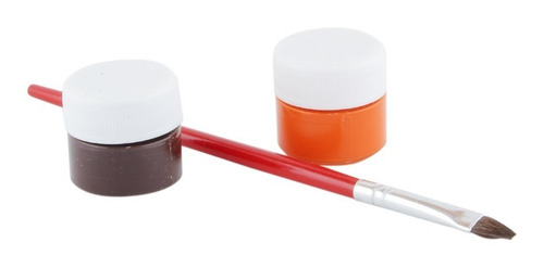 Kit Pinturas Acrílicas Politec 12 Colores 10 Ml C/u Y Pincel