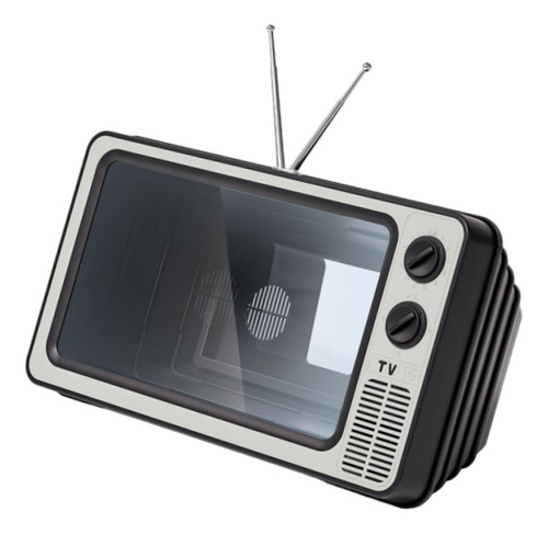 Amplificador De Tv De Design Retrô De 11" Cinza
