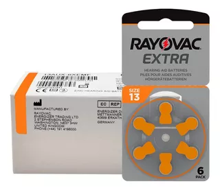 60 X Pilas Audifono Rayovac 13 Pr48 Extra - Envío Gratis