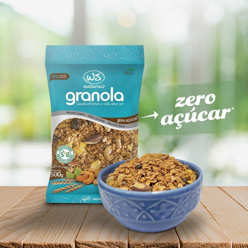 Imagem 2 de 5 de 5x Granola Zero Ws Naturais 500g