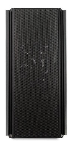 Gabinete Pichau Pulsar Mid-T de vidrio lateral para jugadores con 3 ventiladores, color negro