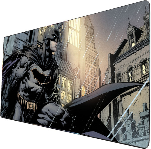 Mouse Pad Largo Batman Estlo Comic Noche Ciudad 40x90cm