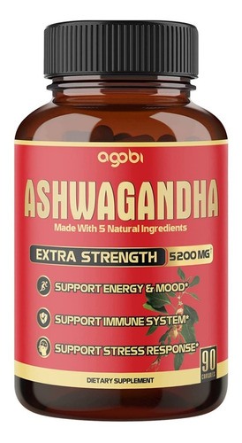 Ashwagandha 19500mg + Pimienta Negra 90caps Ansiedad Estrés