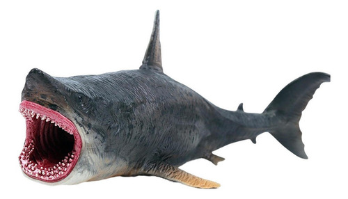 1pc Figuras De Tiburón Realistas Criatura Pintada Megalodon