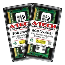 Comprar A-tech 8gb (2x4gb) Ddr3 1600mhz Pc3-12800 Cl11 Sodimm 204...