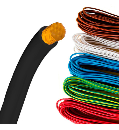 Cable Unipolar 2,5 Mm Flexible Varios Colores X 10 Metros