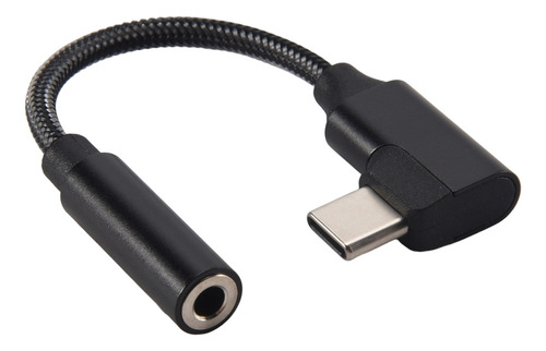 Adaptador De Auriculares Usb C A 3.5 Mm De 90 Grados Tipo C