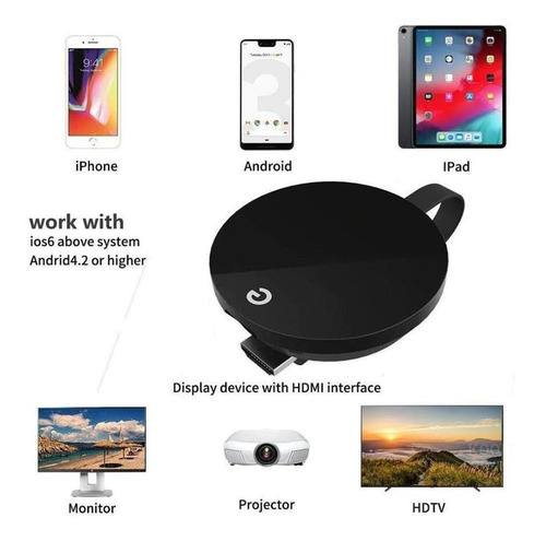 Mirascreen 2.4 Hdmi Miracast Airplay Cromecast Tv Stick