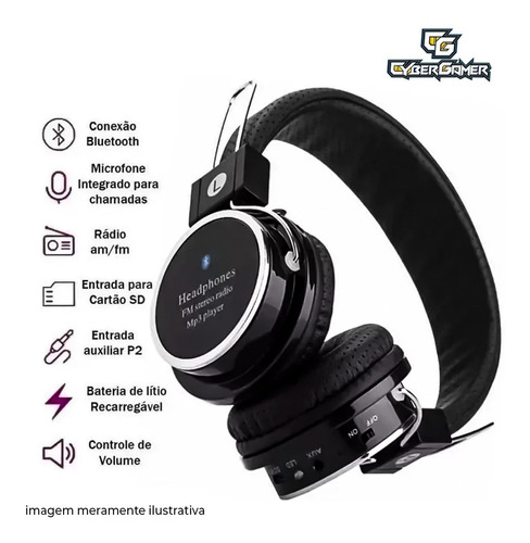 Imagem 2 de 7 de Fone De Ouvido Headphone Branco B-05 Sem Fio Bluetooth