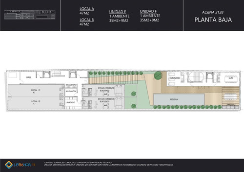Imagen 7 de 13 de Venta - 2 Ambientes - Amenities- Piscina - Parrilla - Balvanera - Congreso